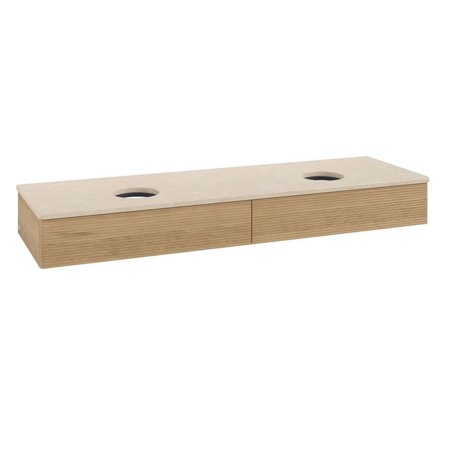 Wastafelonderkast Antao 1600x190x500mm Honey Oak L17113HN
