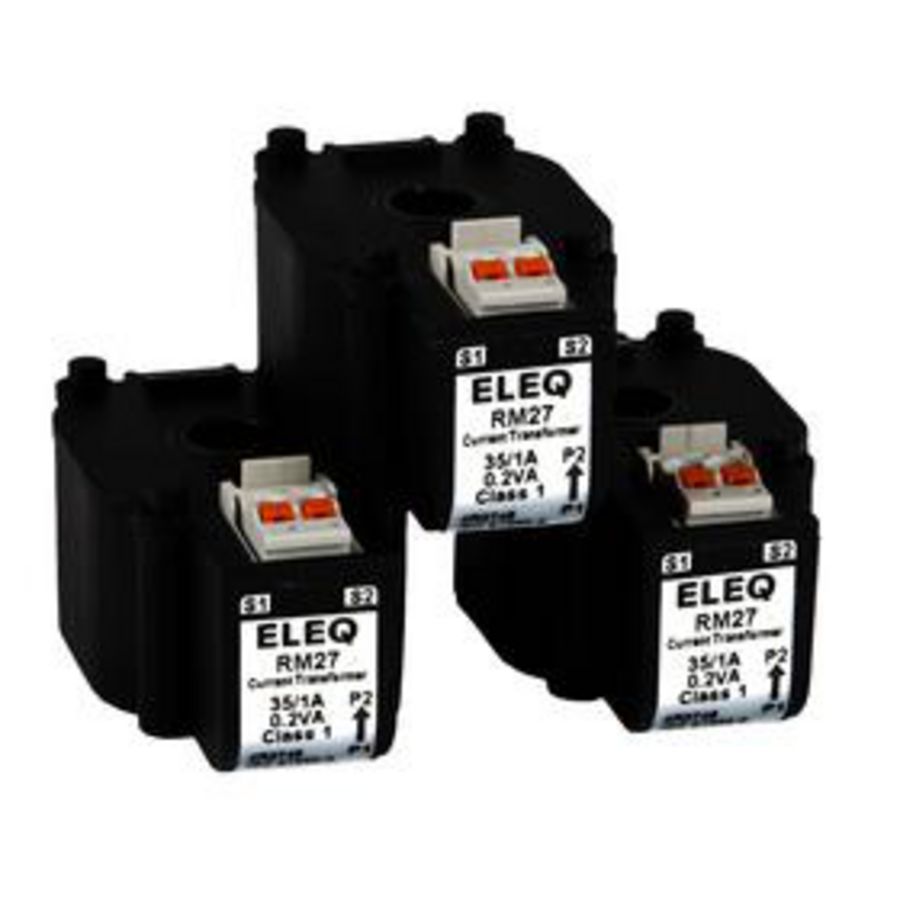 Compacte stroomtransformator type RM27 64/1A 0,2VA kl.1