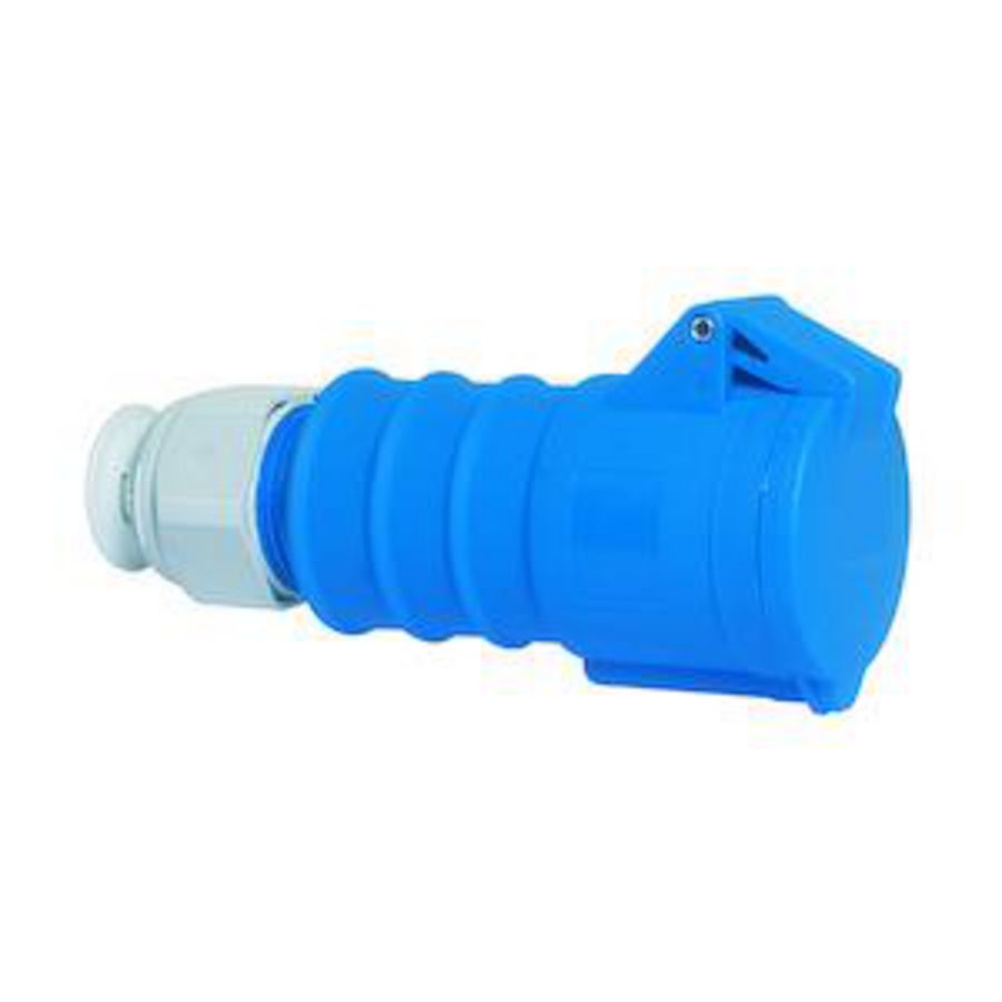 Koppelcontactst. 9h 16A 4P 230V IP44 QC MG Ni
