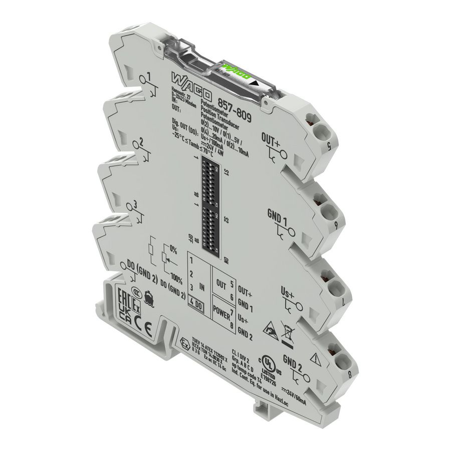 Potentiometer positiemeetwaardeomvormer 857-809