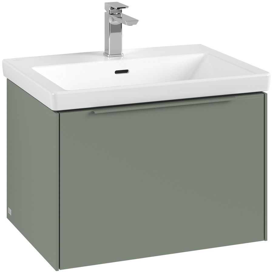 Wastafelonderkastkast SUBWAY 3.0 622x429x478mm Soft Green C57502AF greep monochroom