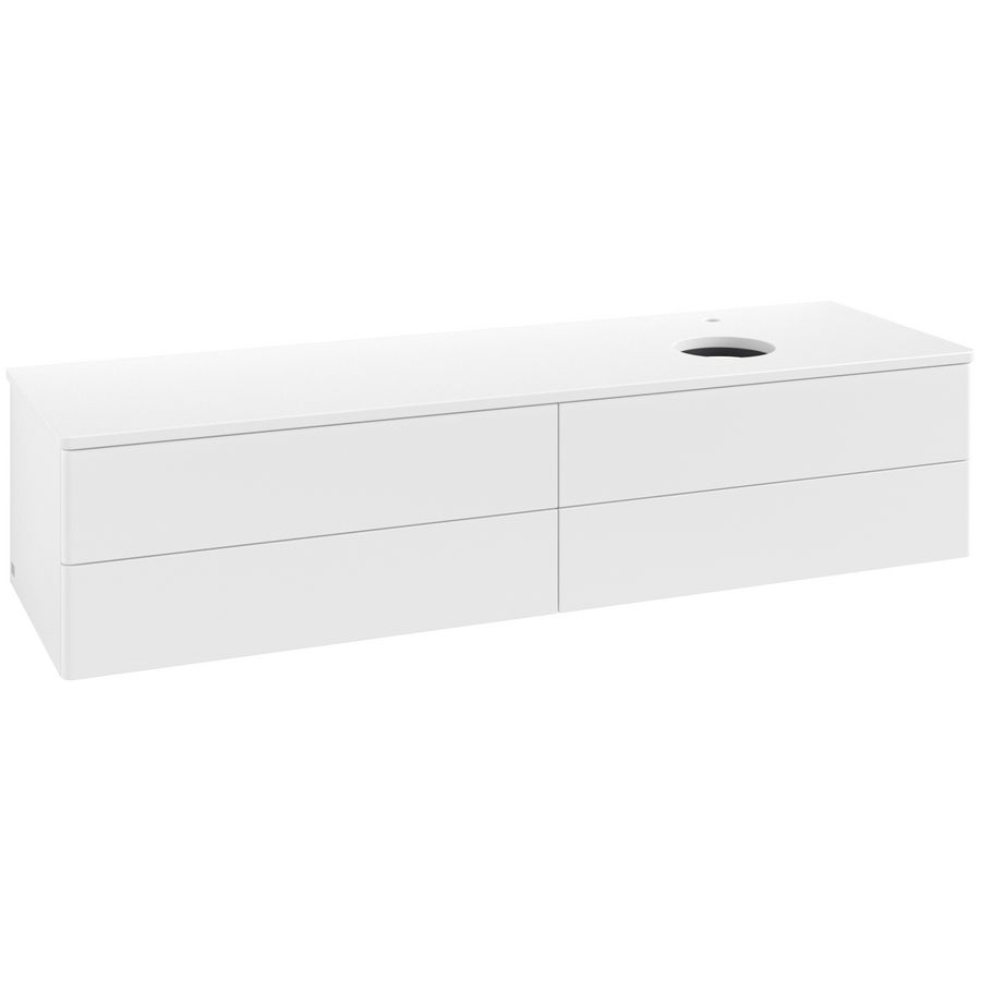 Wastafelonderkast Antao 1600x360x500mm White Matt Lacquer L27050MT