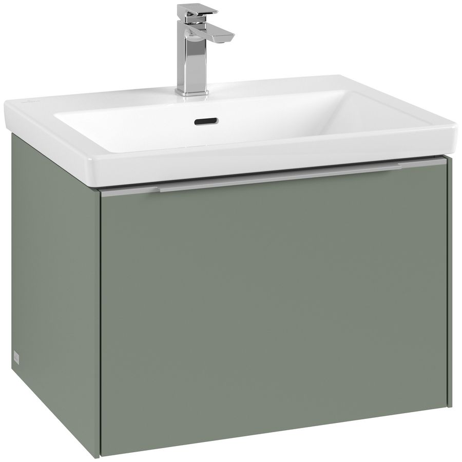 Wastafelonderkastkast SUBWAY 3.0 622x429x478mm Soft Green C575L0AF greep alu. glans