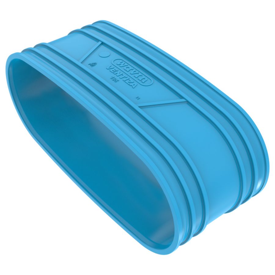 Overschuifmof PVC luchtverdeelsysteem VENTIZA blauw (235x80mm) mof/mof