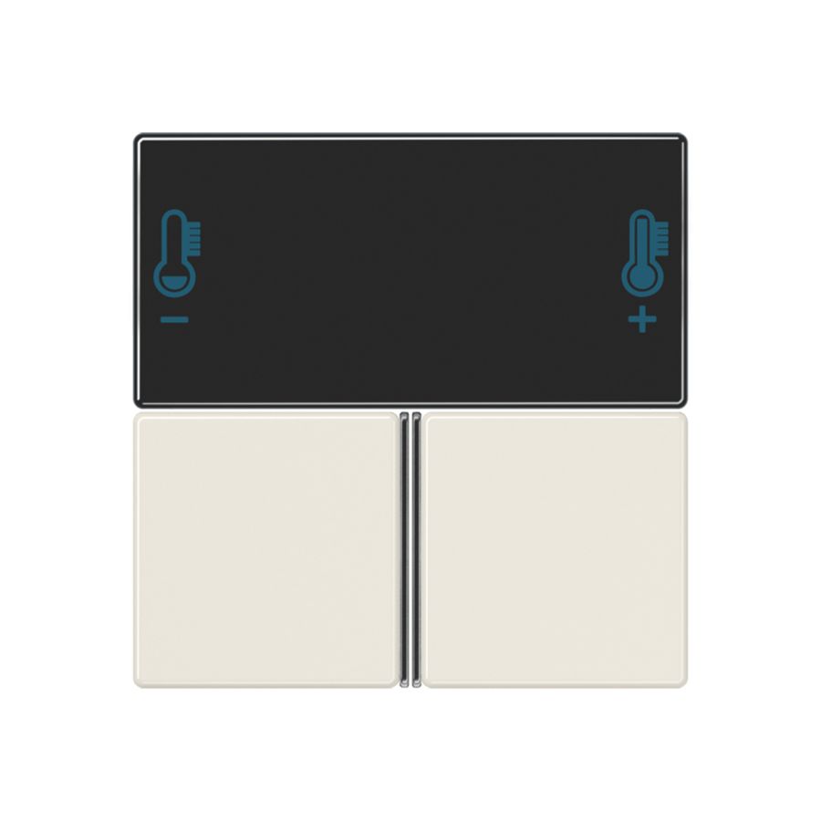 Compact tastafdekking A/AS wit KNX RCD