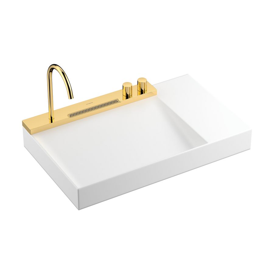 Wastafel Avalegra AquaUnit 780/475 Polished Gold-Optic