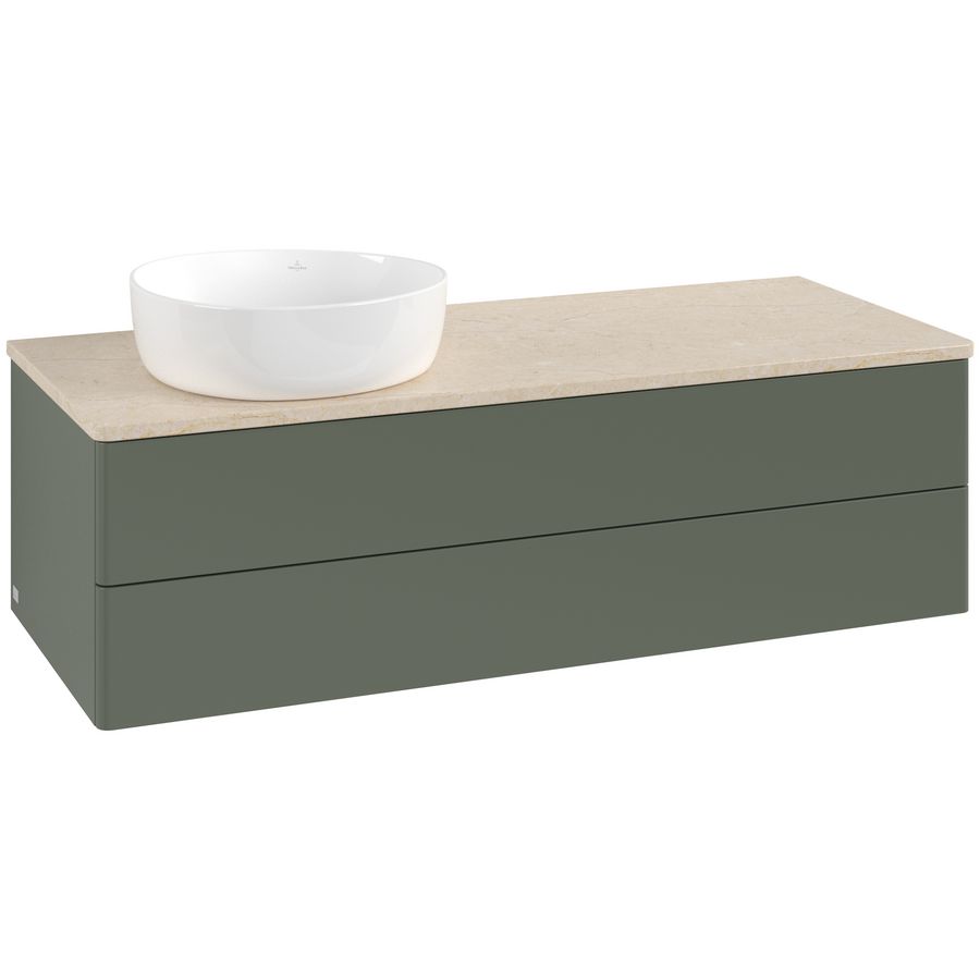 Wastafelonderkast Antao 1200x360x500mm L.Green Matt Lacquer L22013HL