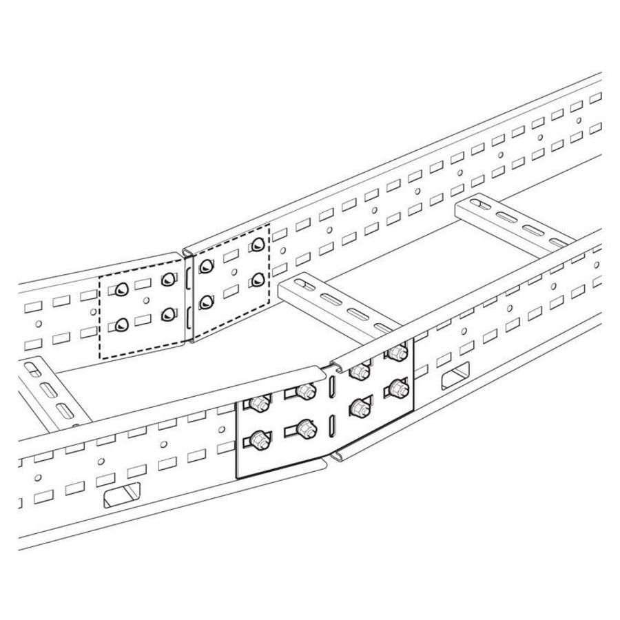 Buigkoppelplaatset RVS316 H150