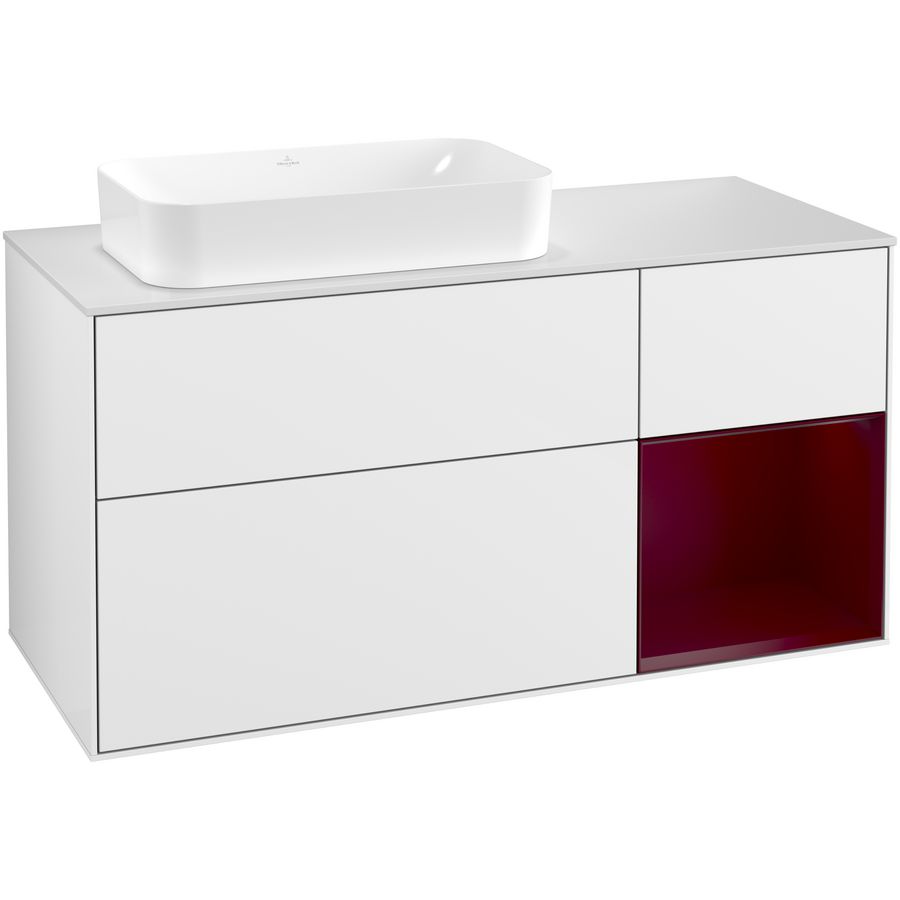 Wastafelonderkast Finion 1200x603x501mm G.White.L F281HBGF