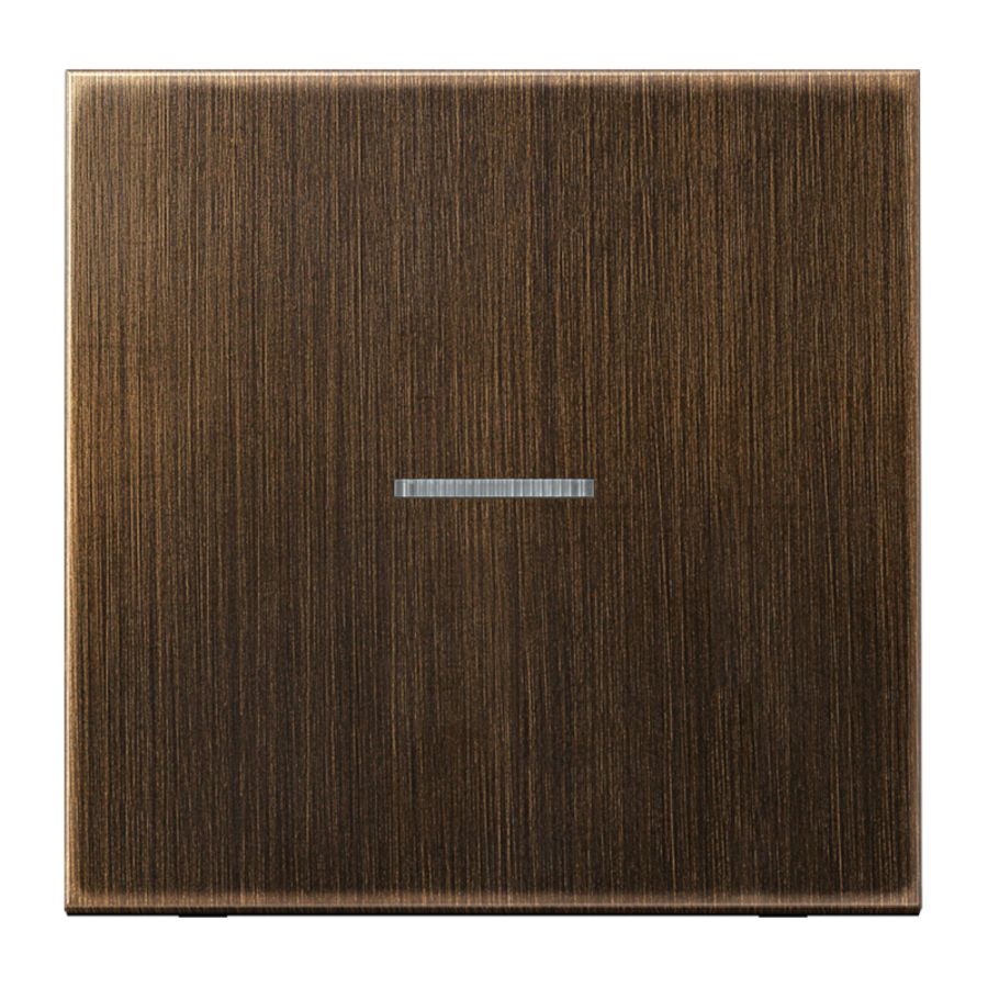 Stuurafdekking LS 1voudig messing antiek HOME