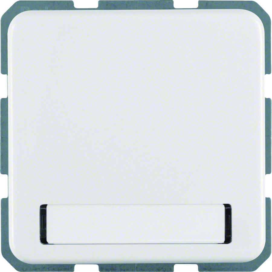WCD RA+klapdeksel en tekstvenster IP44 inbouw polarwit