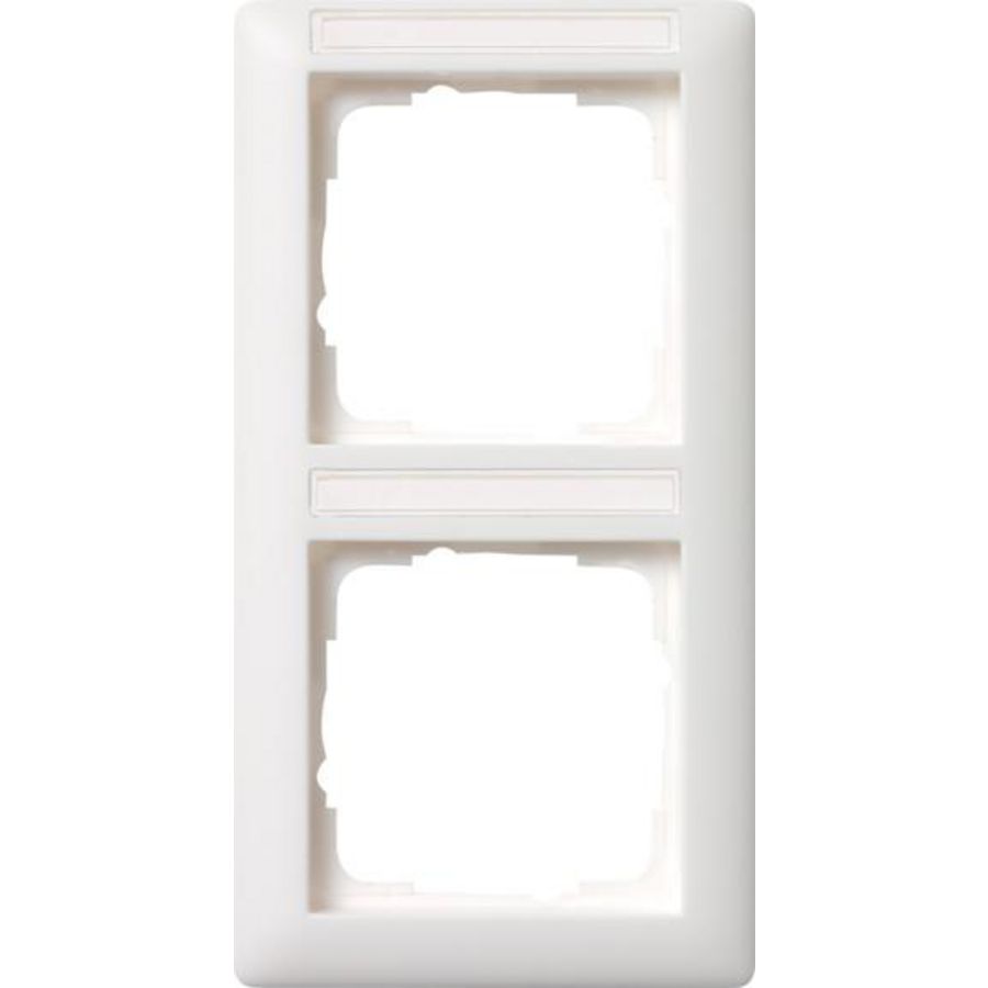 Afdekraam 2-v vert. TK Gira Standard 55 zuiver wit m