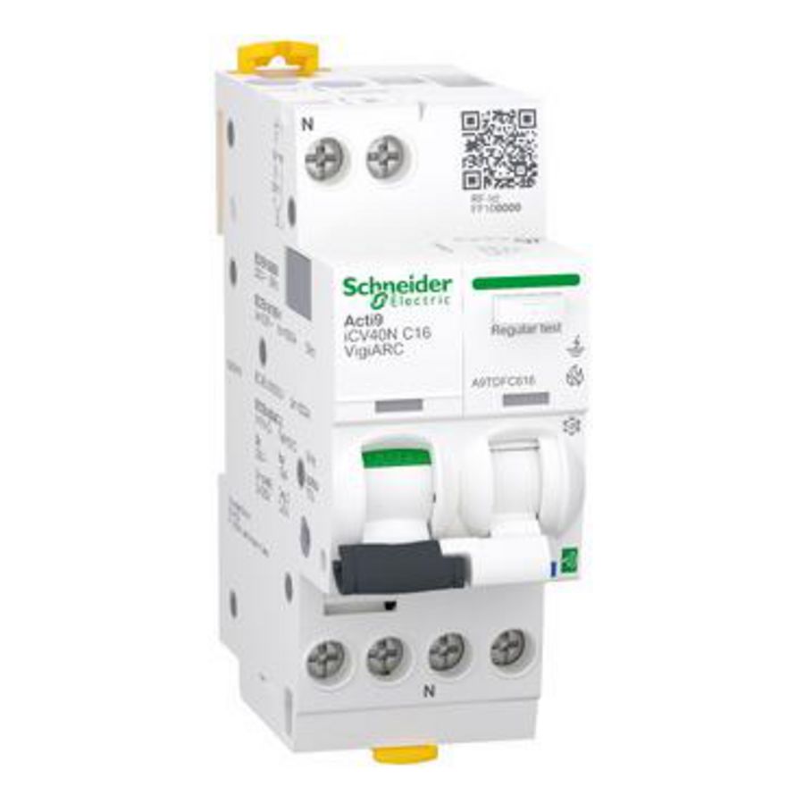 Active Vlamboogbev. RCBO Acti9 iCV40N ARC 1-polig + Nul 16A C cu