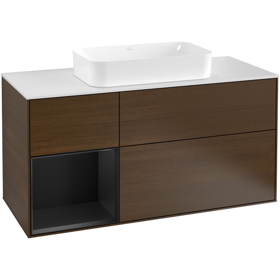 Wastafelonderkast Finion 1200x603x501mm W.Veneer F291PDGN