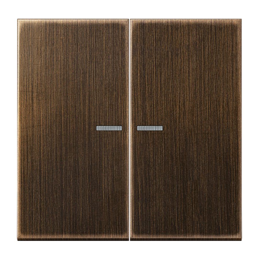 Stuurafdekking LS 2voudig Messing antiek HOME