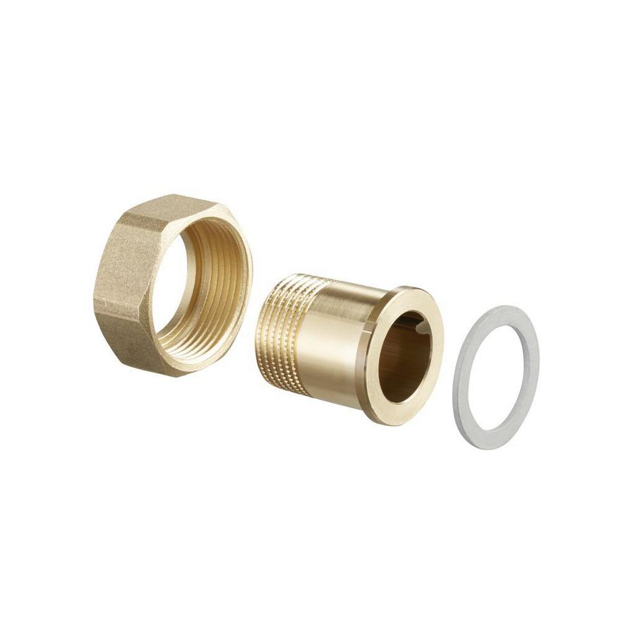 Tulle-aansluitset (set = 2 stuks) DN 25, 1 bu x 11/4 wartel