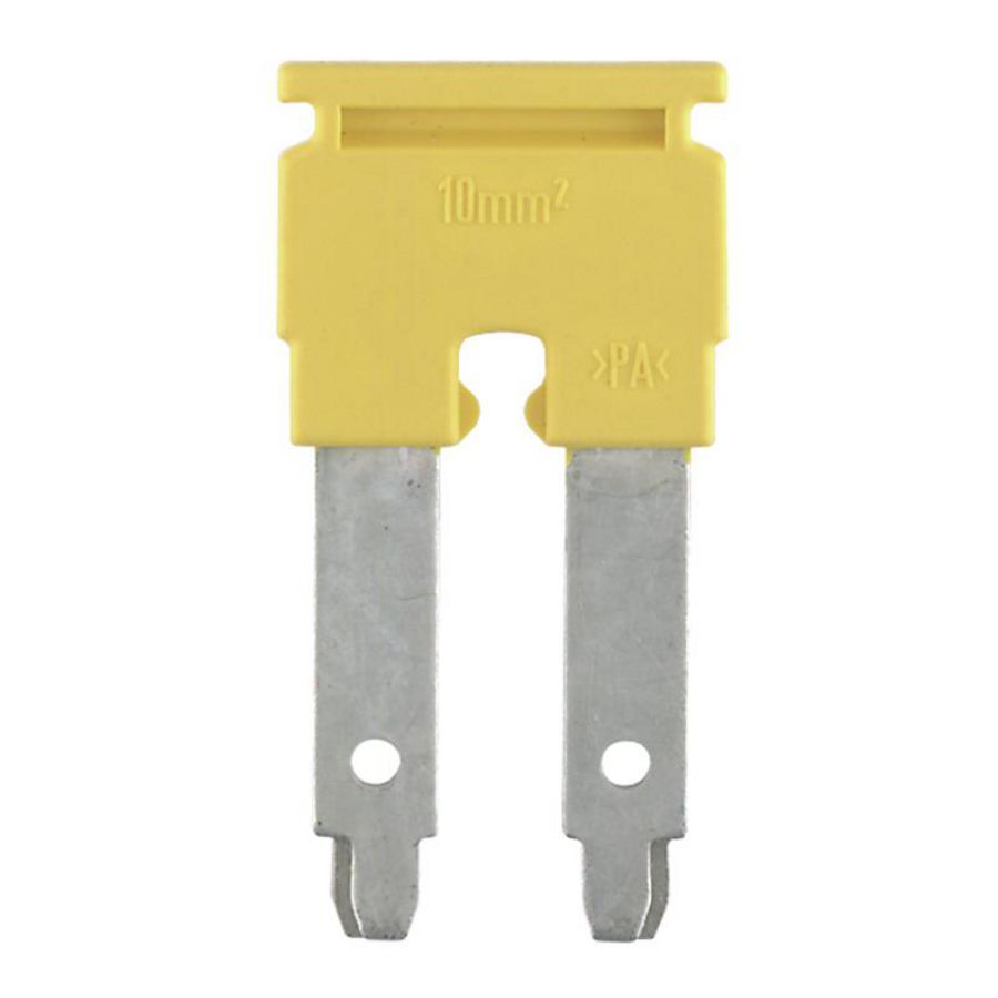 Dwarsverbinder (terminal) Plugged geel 57 A p: 2, VVE=25