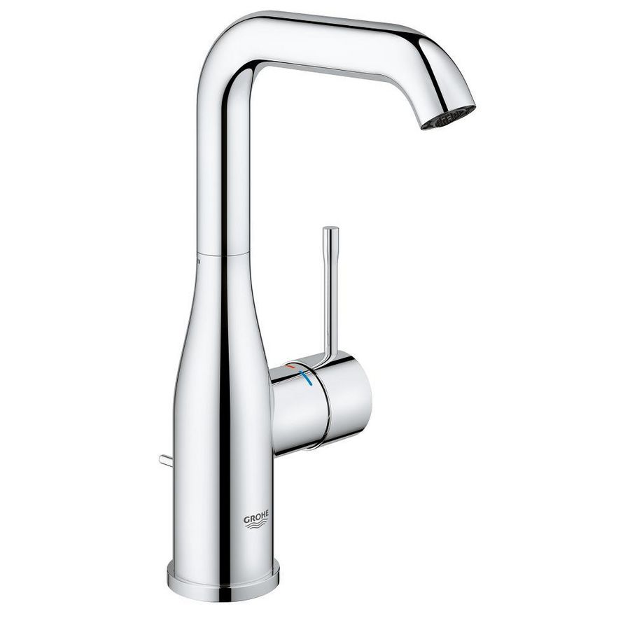 Essence L-size wastafelmengkraan chroom hoog draaibare uitloop incl. waste
