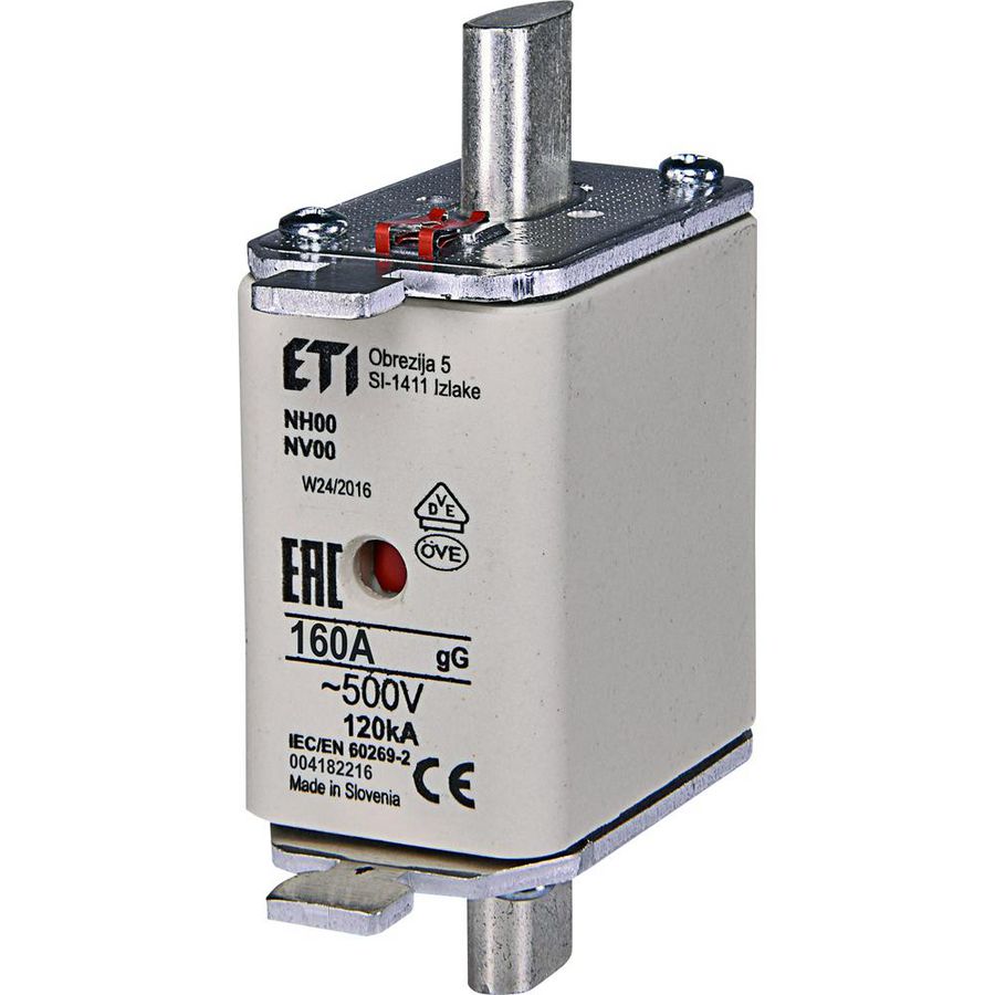 Zekering 500V 160A NH00 gG VVE=3