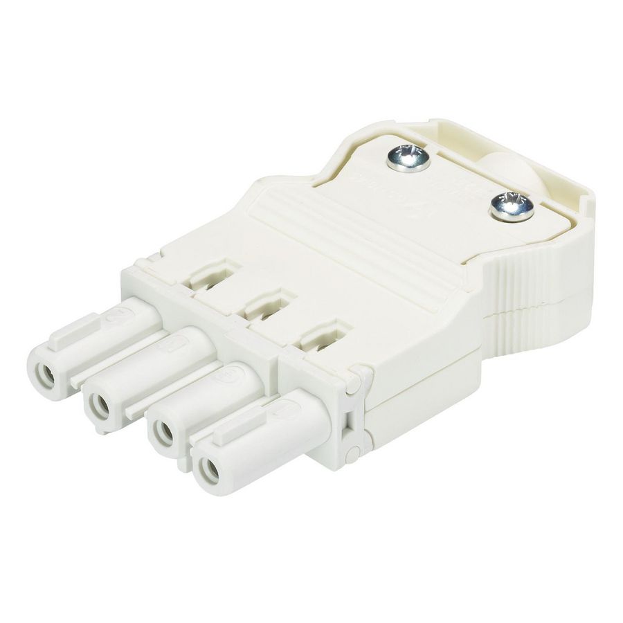 Kabelsteker GST18I4 female wit schroef VVE=50