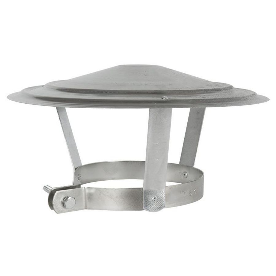 Regenkap gegalvaniseerd staal Ø155-160mm