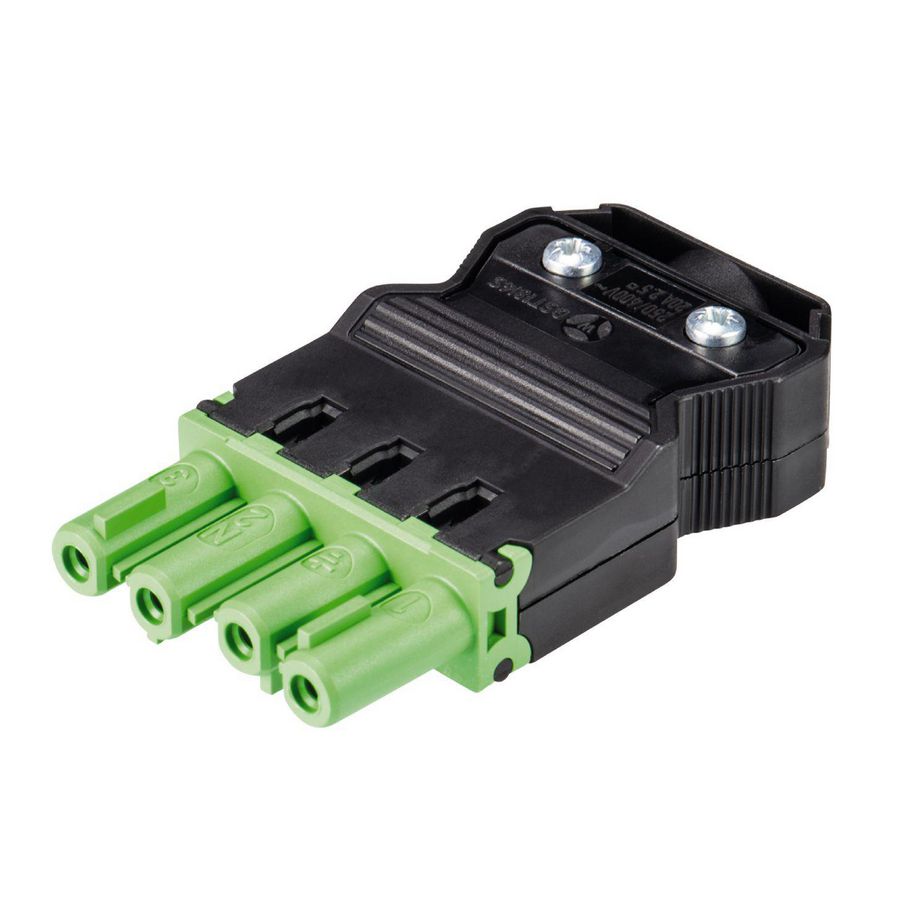 Kabelsteker GST18I4 female groen schroef VVE=50