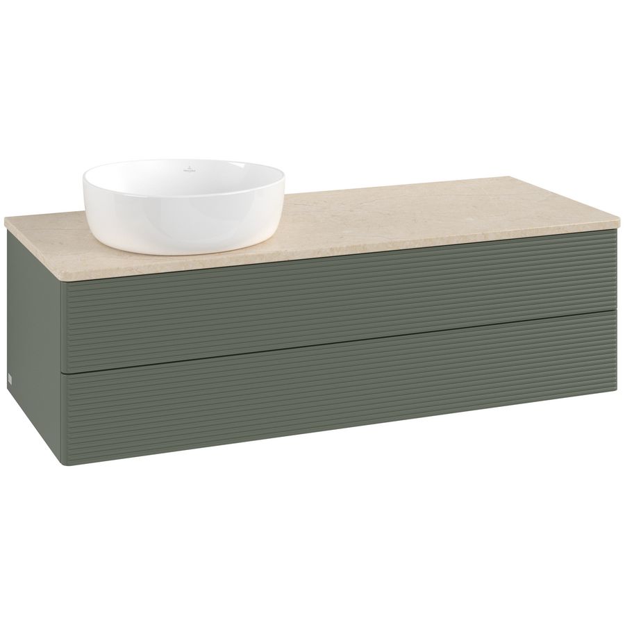 Wastafelonderkast Antao 1200x360x500mm L.Green Matt Lacquer L22113HL