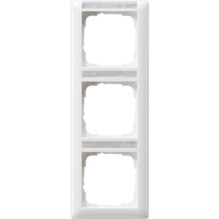 Afdekraam 3-v vert. TK Gira Standard 55 zuiver wit