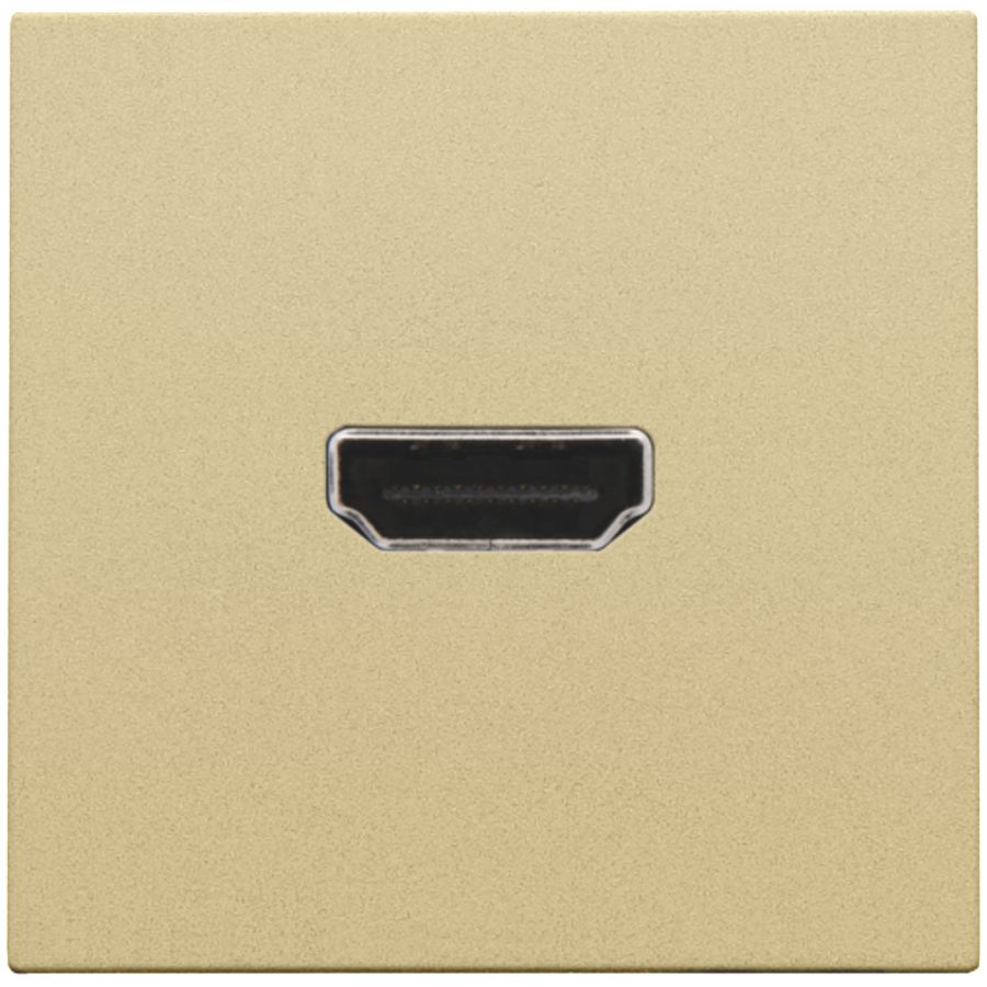 Afwerkingsset met HDMI-naar-HDMI-aansl. gold coated