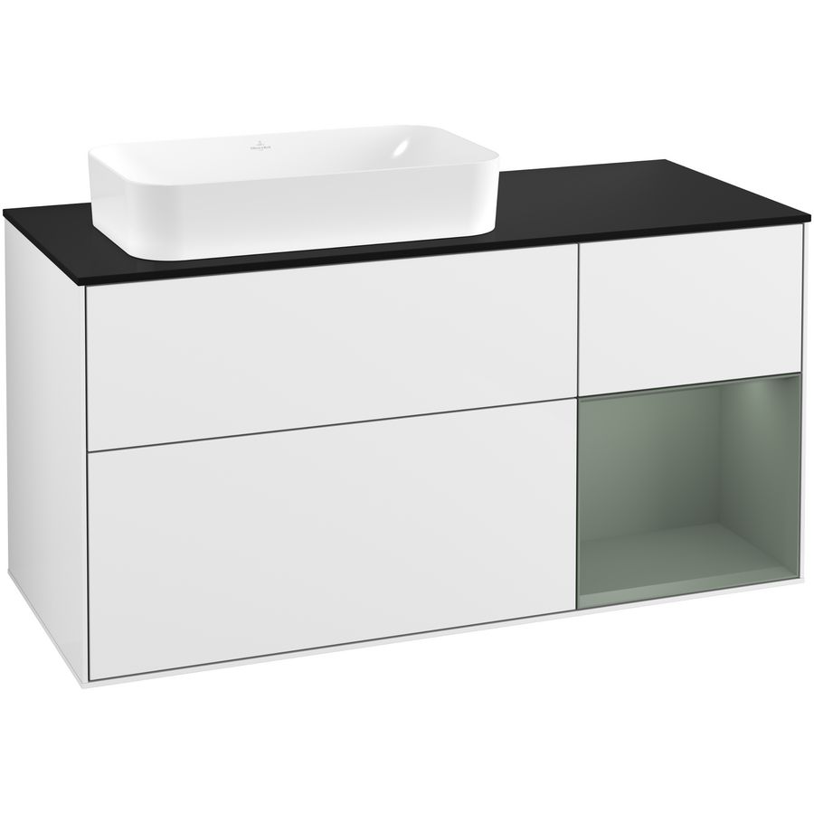 Wastafelonderkast Finion 1200x603x501mm G.White.L F282GMGF