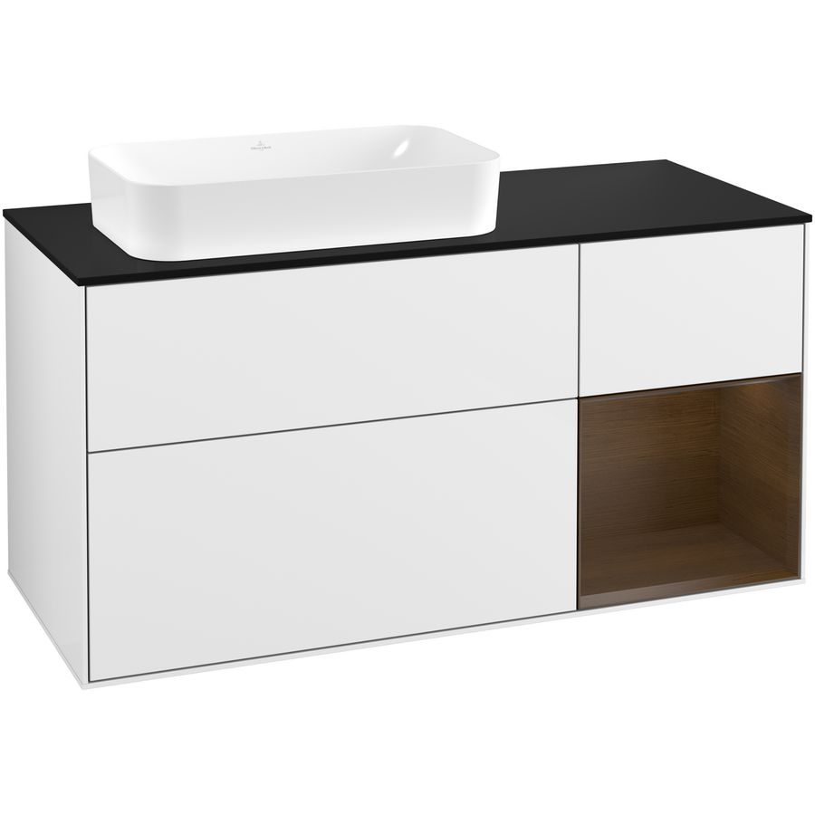 Wastafelonderkast Finion 1200x603x501mm G.White.L F282GNGF