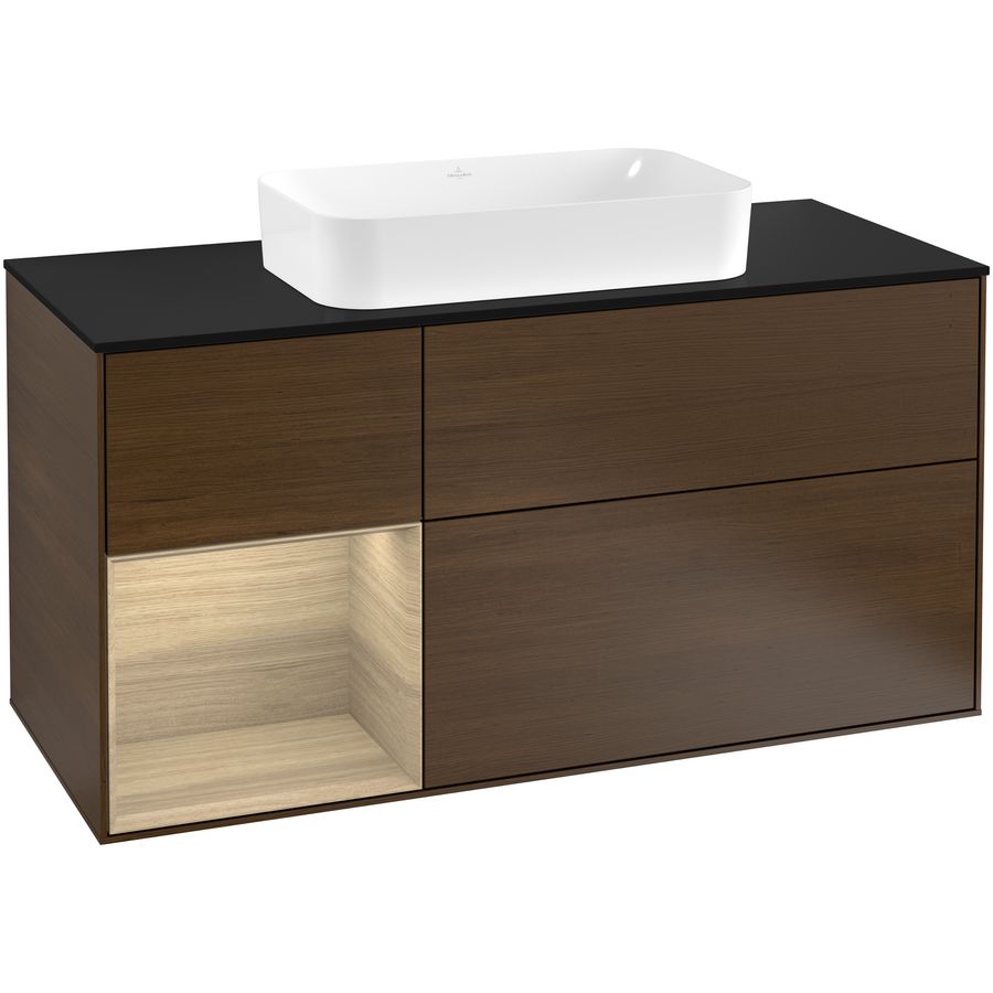 Wastafelonderkast Finion 1200x603x501mm W.Veneer F292PCGN