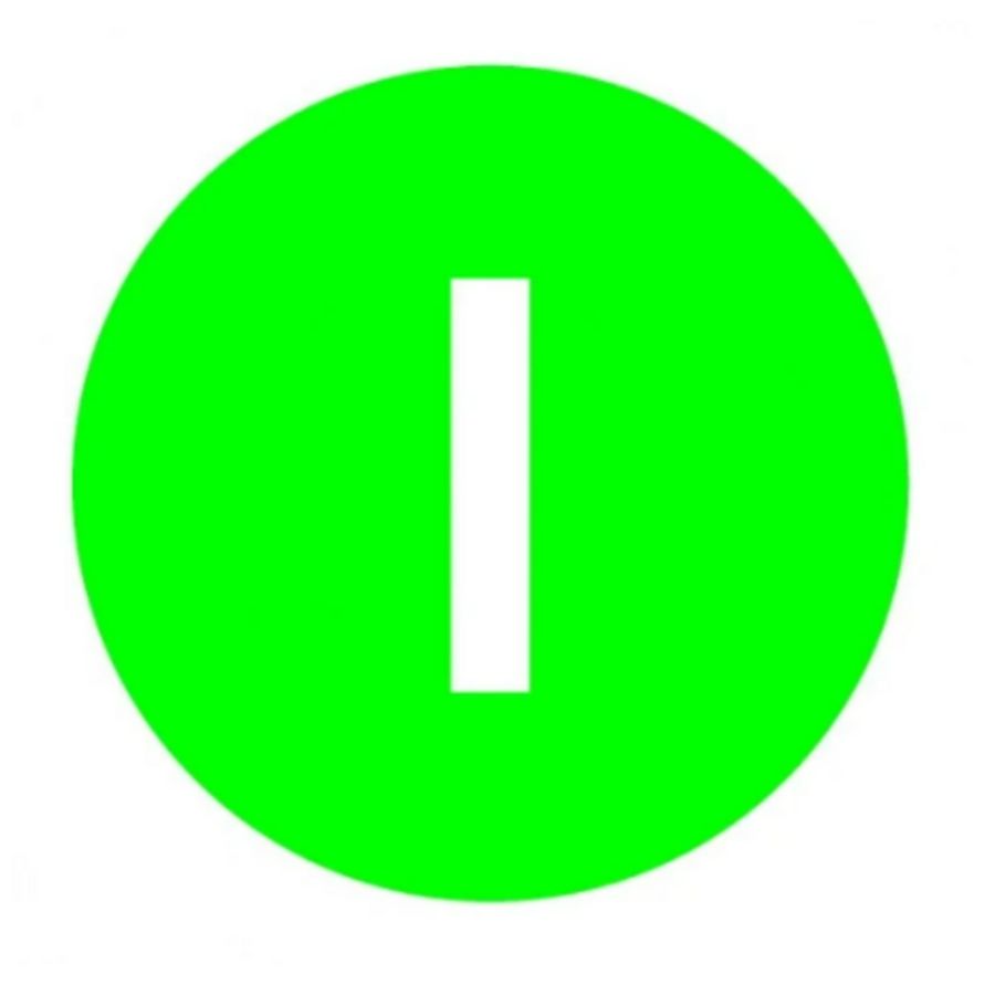 Indicatieplaatje vlak groen I