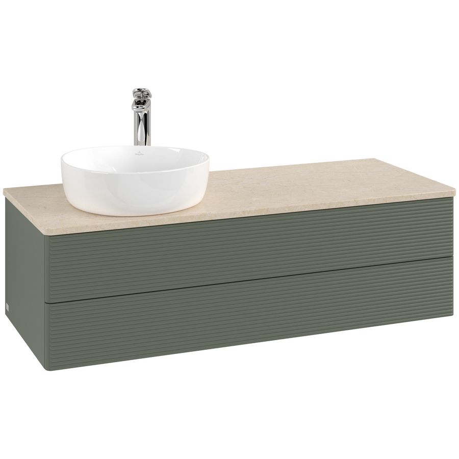 Wastafelonderkast Antao 1200x360x500mm L.Green Matt Lacquer L22153HL