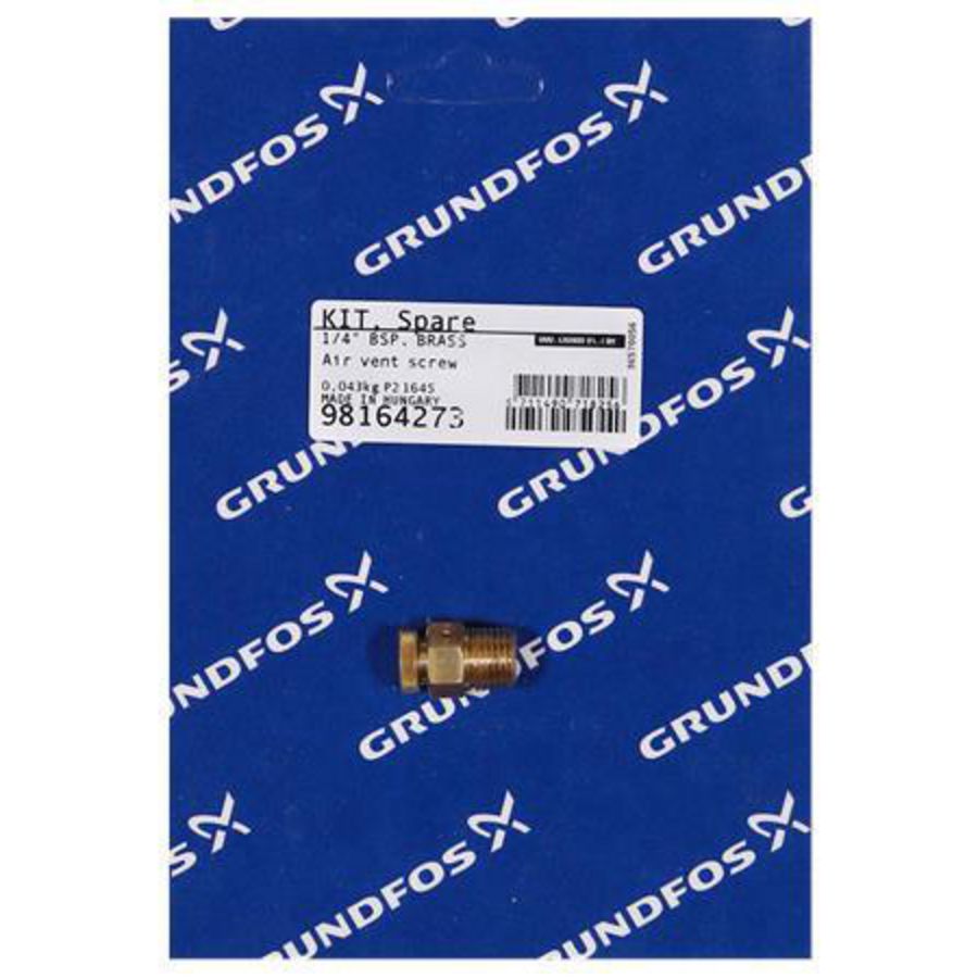 Air vent screw 1/4 BSP. brass /spare