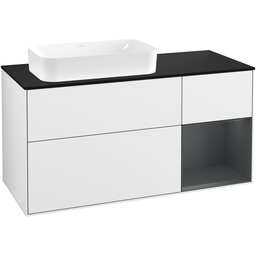 Wastafelonderkast Finion 1200x603x501mm G.White.L F282HGGF