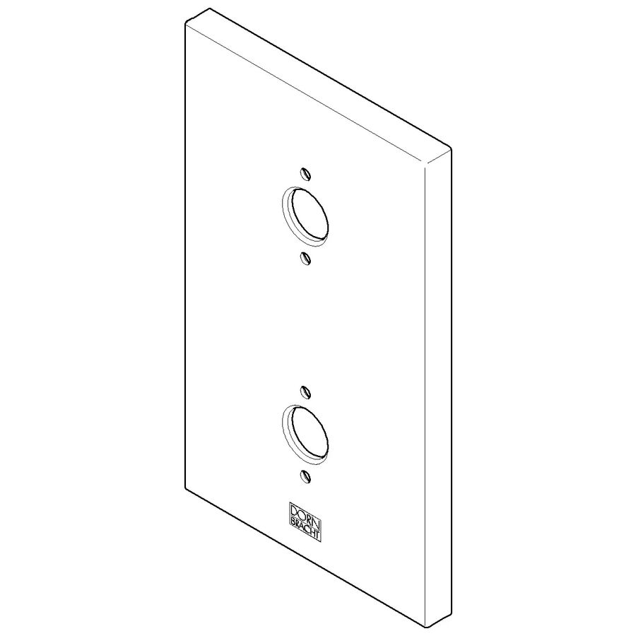Rozet 90x150x9,2mm Platina gebors.