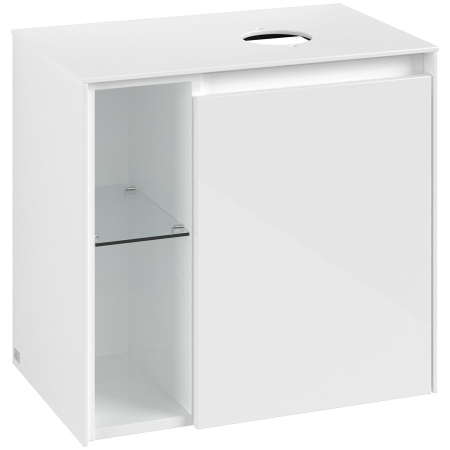 Wastafelonderkast Collaro 600x548x380mm Glossy White C15100DH