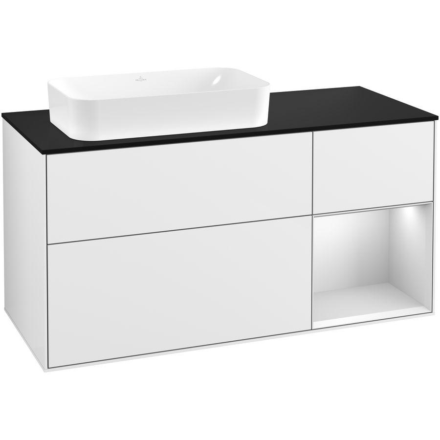 Wastafelonderkast Finion 1200x603x501mm G.White.L F282MTGF