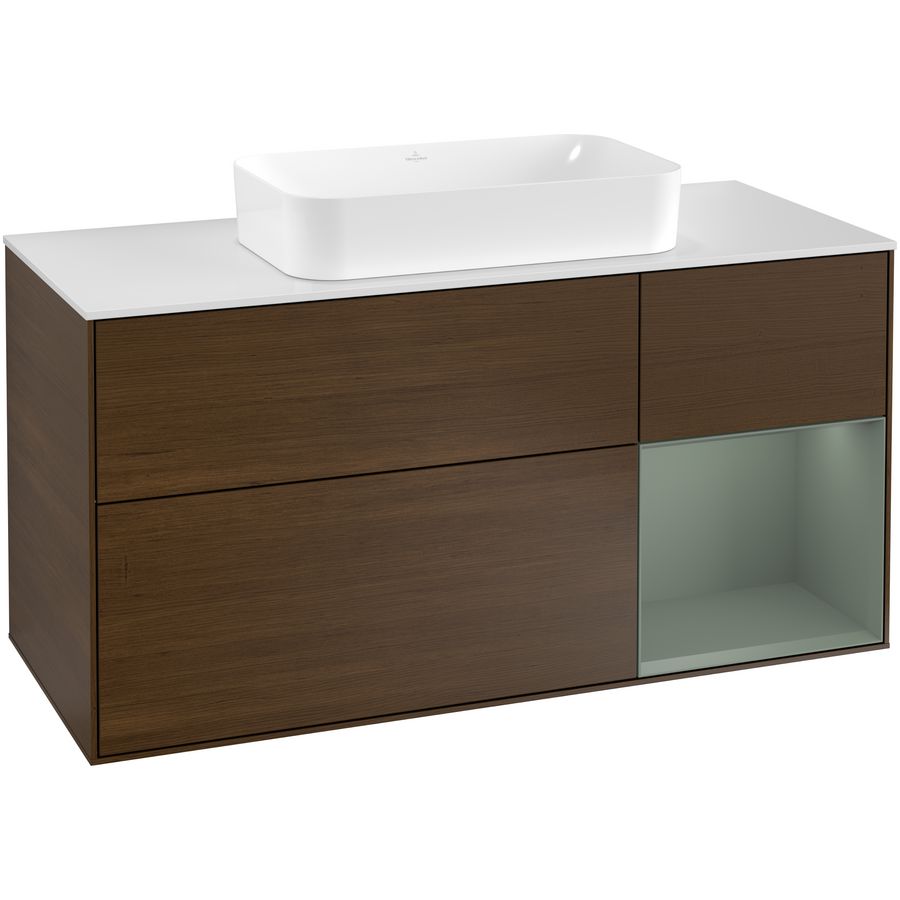 Wastafelonderkast Finion 1200x603x501mm W.Veneer F301GMGN