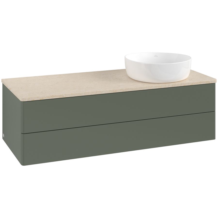 Wastafelonderkast Antao 1200x360x500mm L.Green Matt Lacquer L23013HL