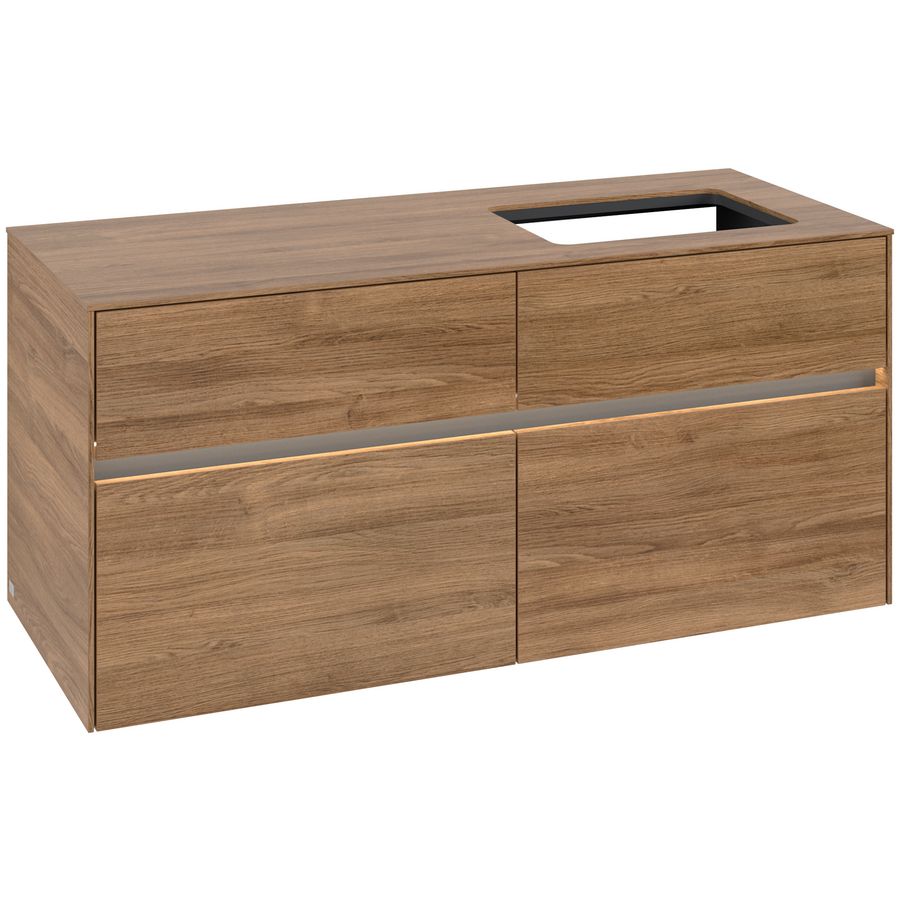 Wastafelonderkast Collaro 1200x548x500mm Oak.Kans C114B0RH