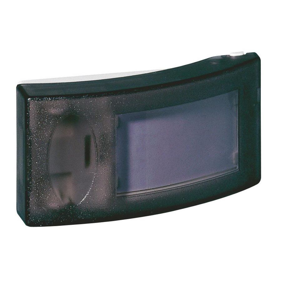Drukknop met labelhouder Salsa 230V IP30 zwart VVE=10