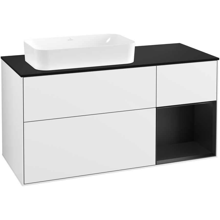 Wastafelonderkast Finion 1200x603x501mm G.White.L F282PDGF