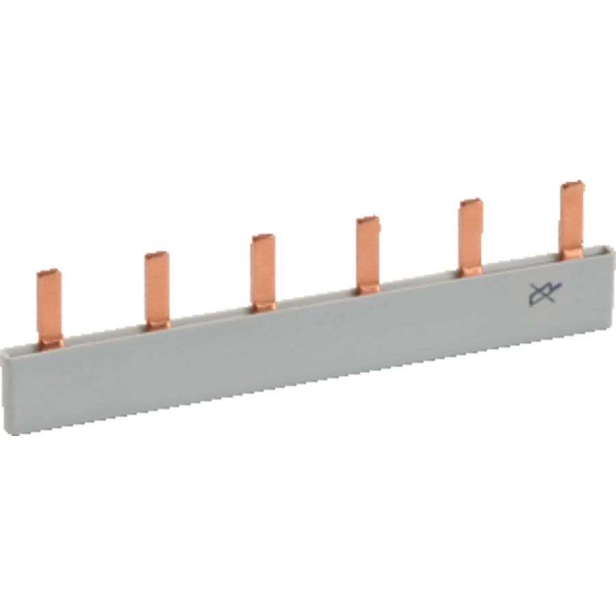 Kamrail vlak 18mm 6pin Geisoleerd