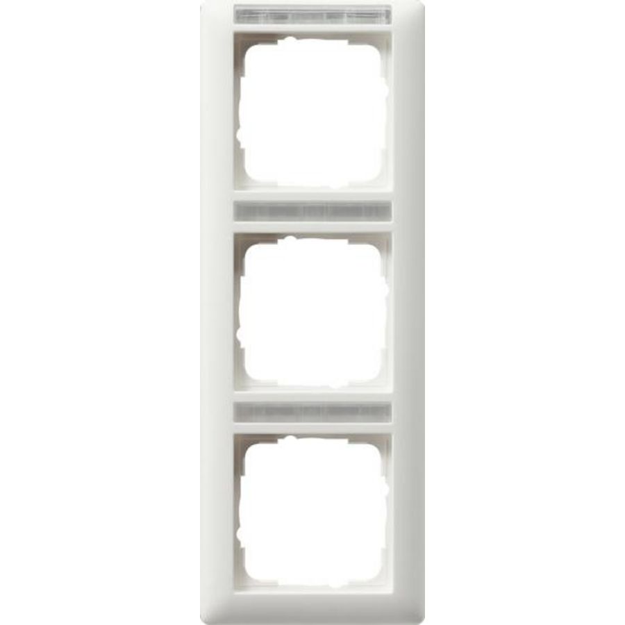 Afdekraam 3-v vert. TK Gira Standard 55 zuiver wit m
