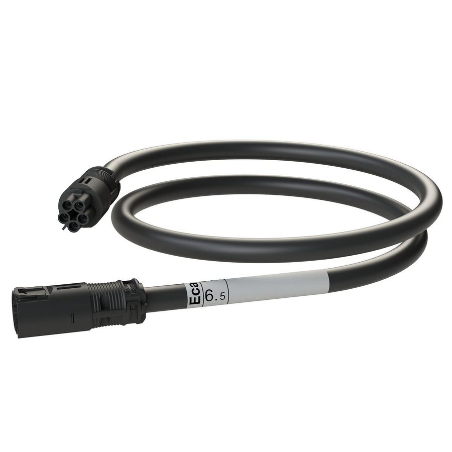 Koppelsnoer AW 6,5m 3G2,5 zwart Eca VVE=10