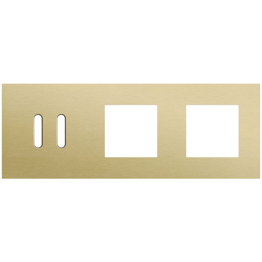 Afdekplaat 3-voud horiz. 71mm centerafst. 227-56707