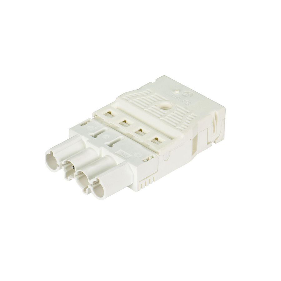 Kabelsteker GST18I4 male wit veerklem VVE=50