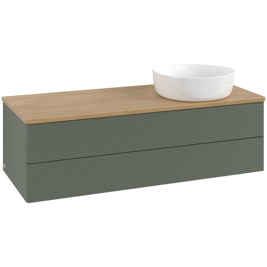 Wastafelonderkast Antao 1200x360x500mm L.Green Matt Lacquer L23111HL
